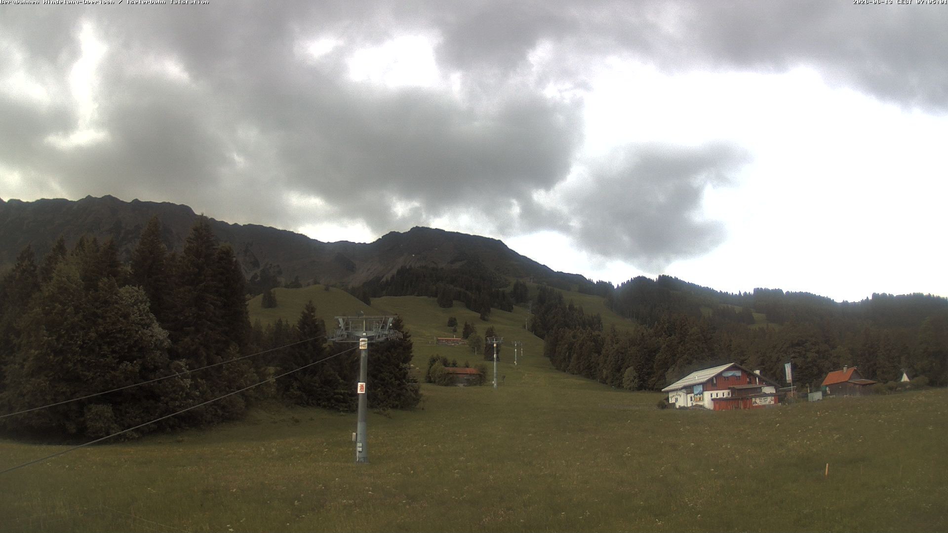 Archiv Foto Webcam Oberjoch - Blick zum Iseler