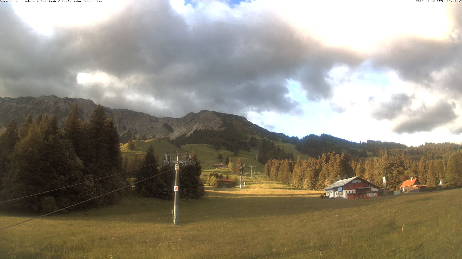 Archiv Foto Webcam Oberjoch - Blick zum Iseler