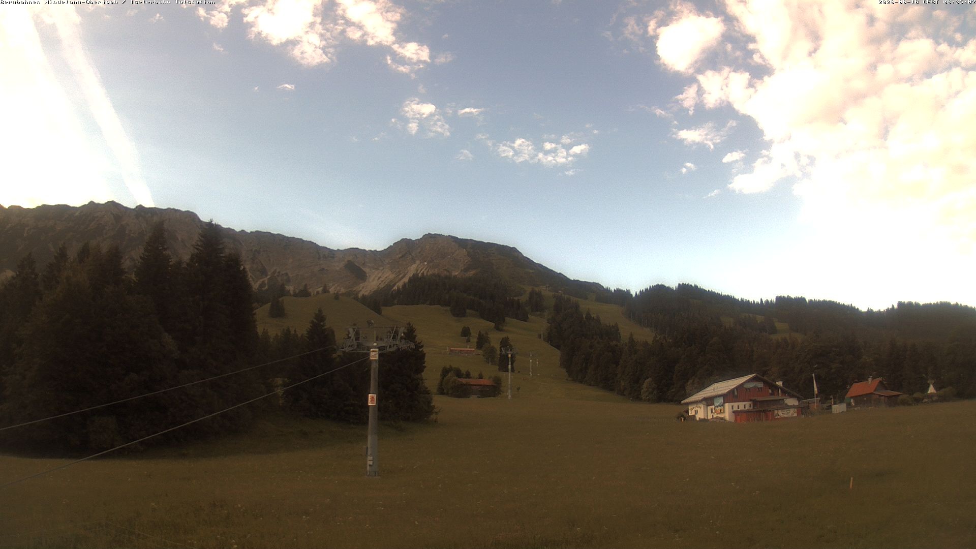 Archiv Foto Webcam Oberjoch - Blick zum Iseler