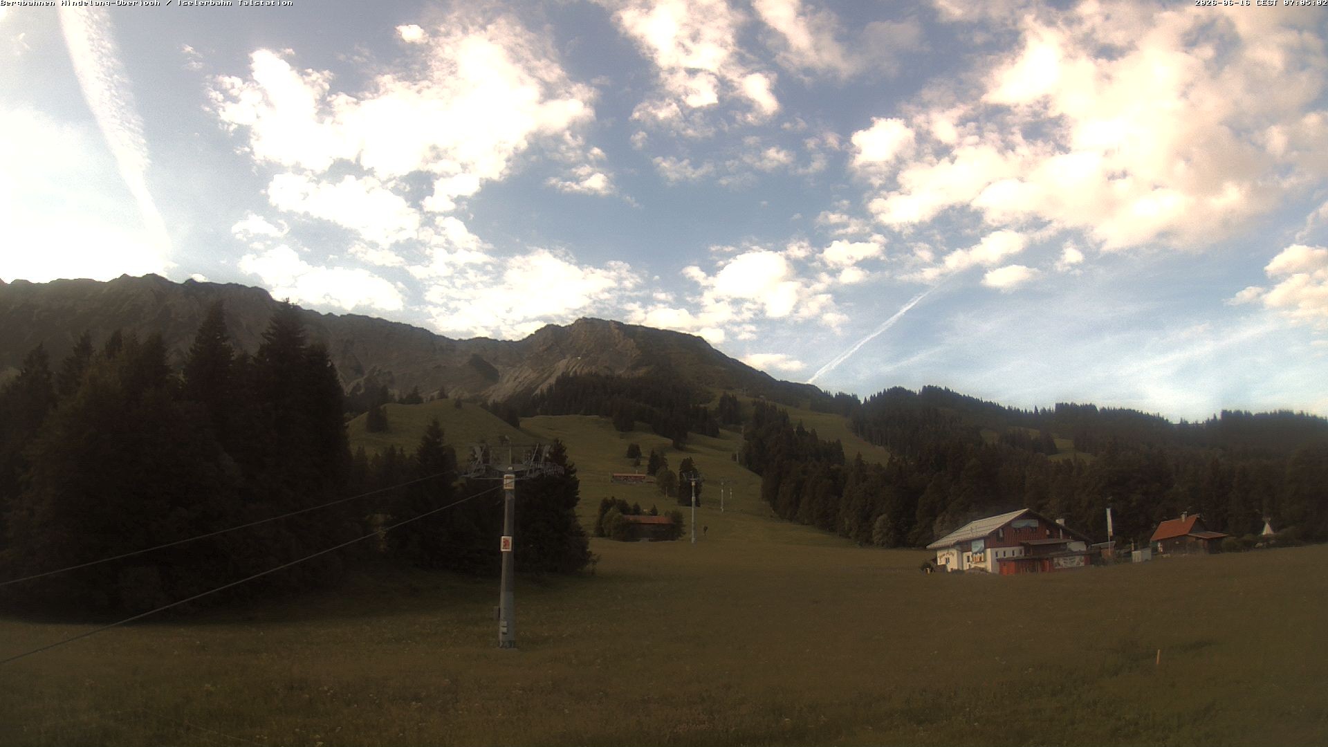 Archiv Foto Webcam Oberjoch - Blick zum Iseler