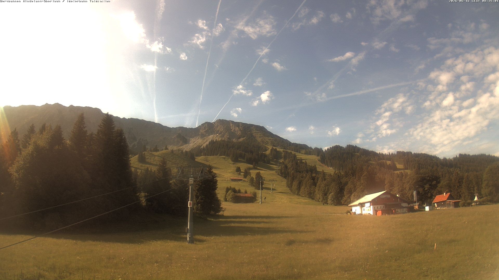Archiv Foto Webcam Oberjoch - Blick zum Iseler