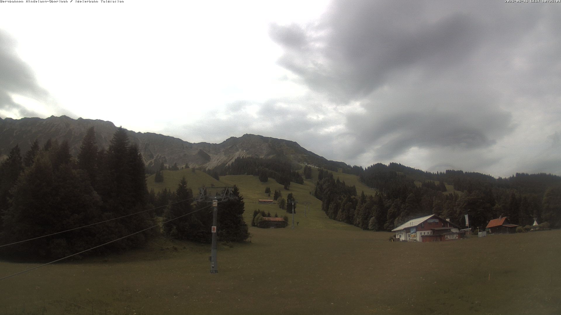 Archiv Foto Webcam Oberjoch - Blick zum Iseler