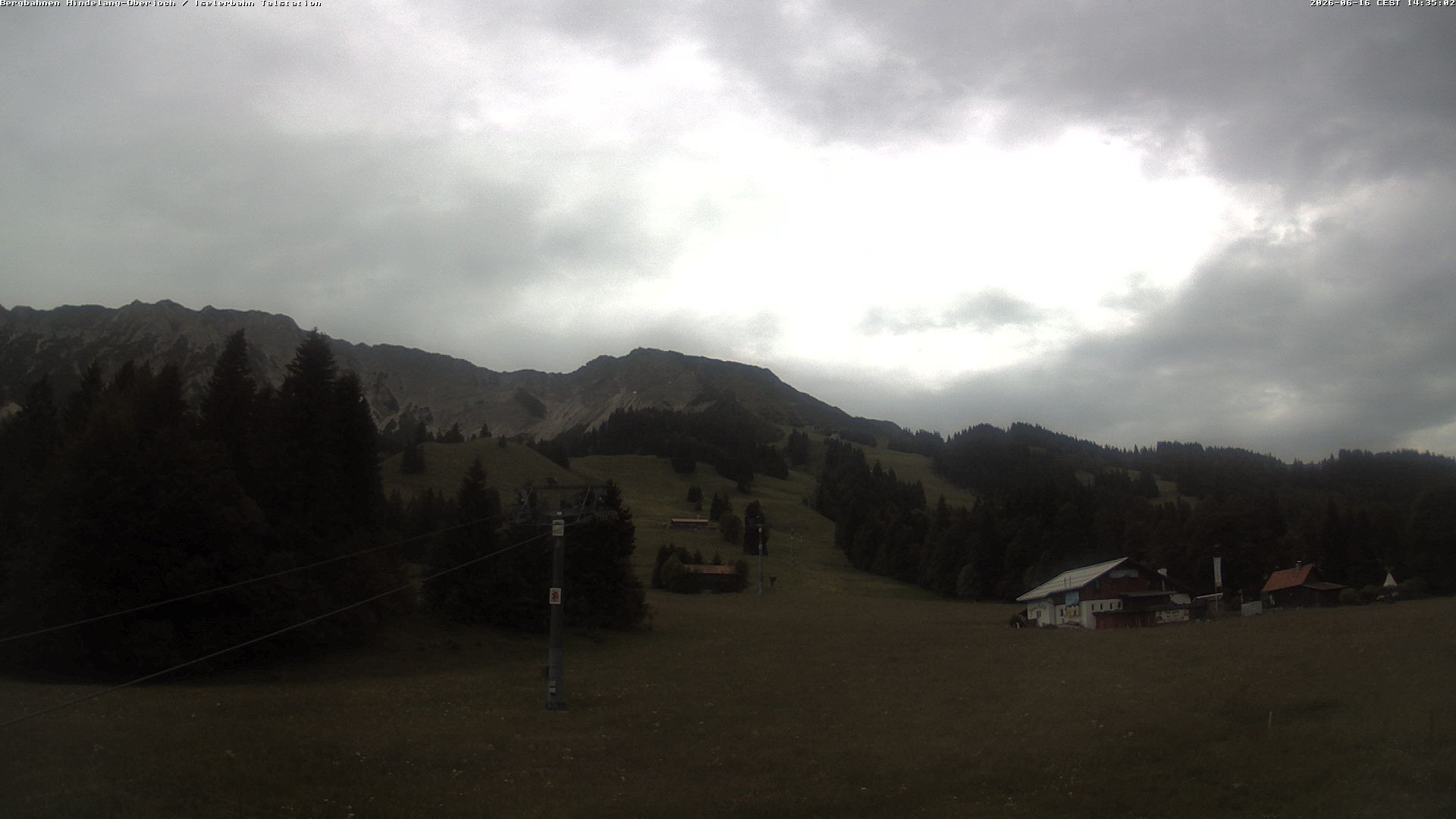 Archiv Foto Webcam Oberjoch - Blick zum Iseler