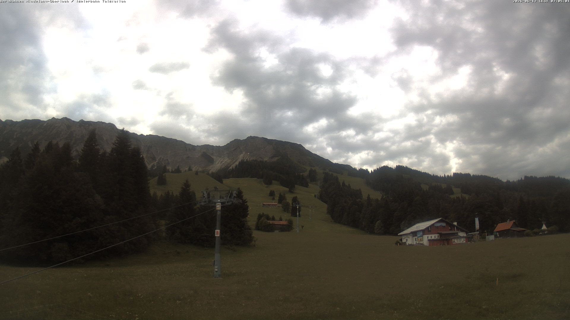 Archiv Foto Webcam Oberjoch - Blick zum Iseler