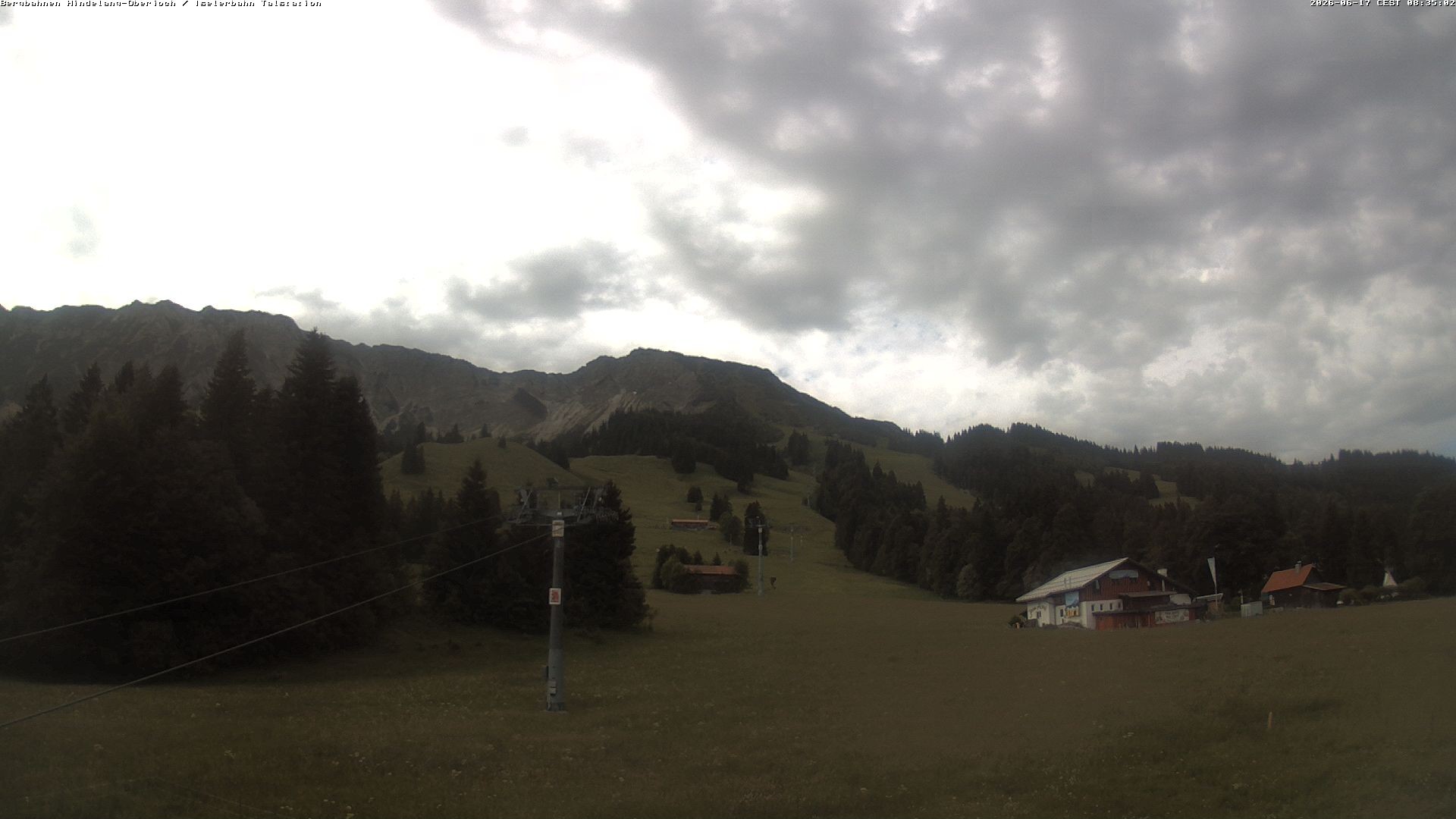 Archiv Foto Webcam Oberjoch - Blick zum Iseler