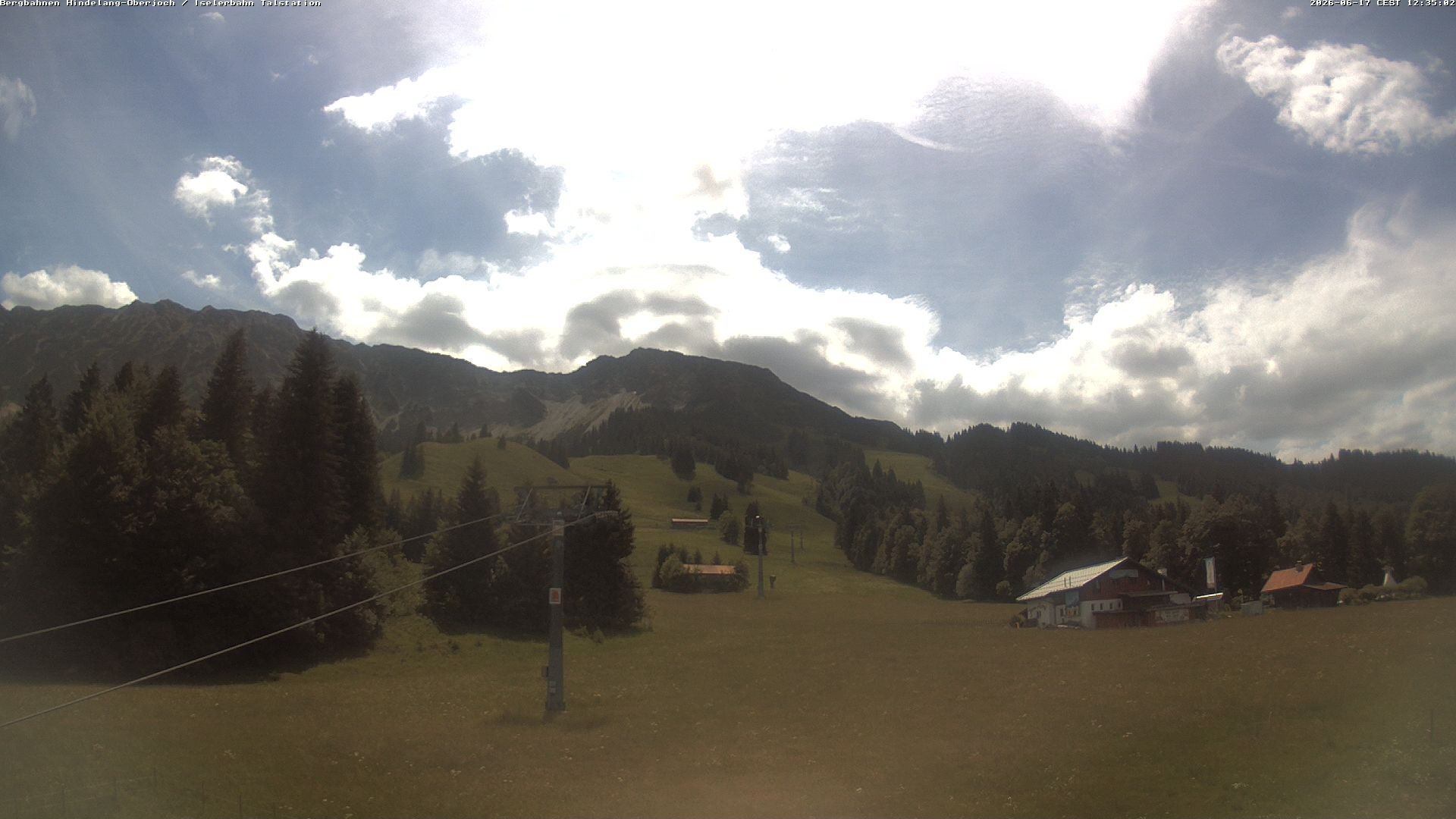 Archiv Foto Webcam Oberjoch - Blick zum Iseler