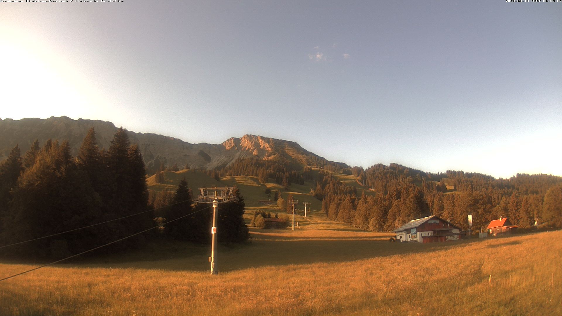 Archiv Foto Webcam Oberjoch - Blick zum Iseler