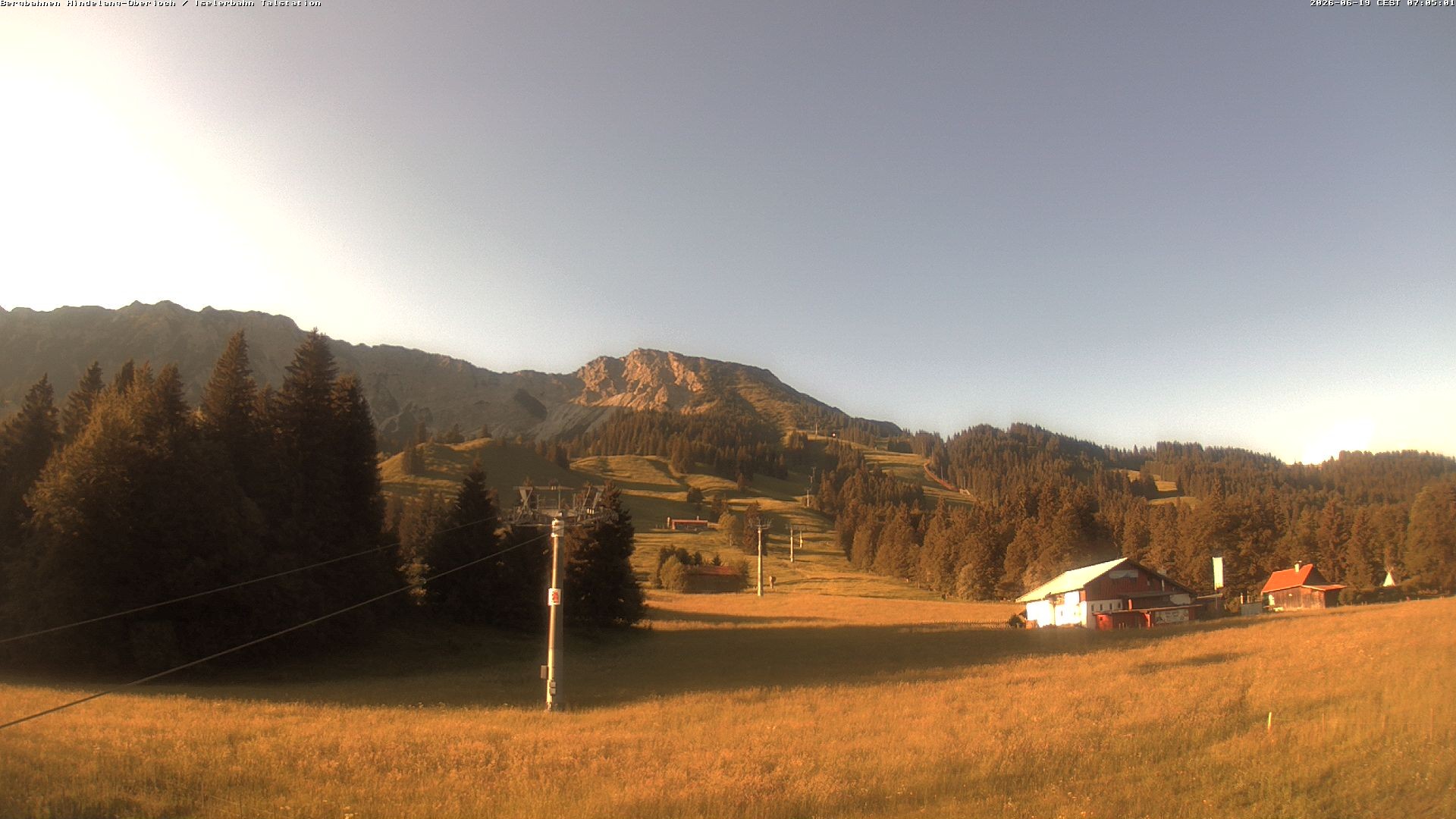 Archiv Foto Webcam Oberjoch - Blick zum Iseler