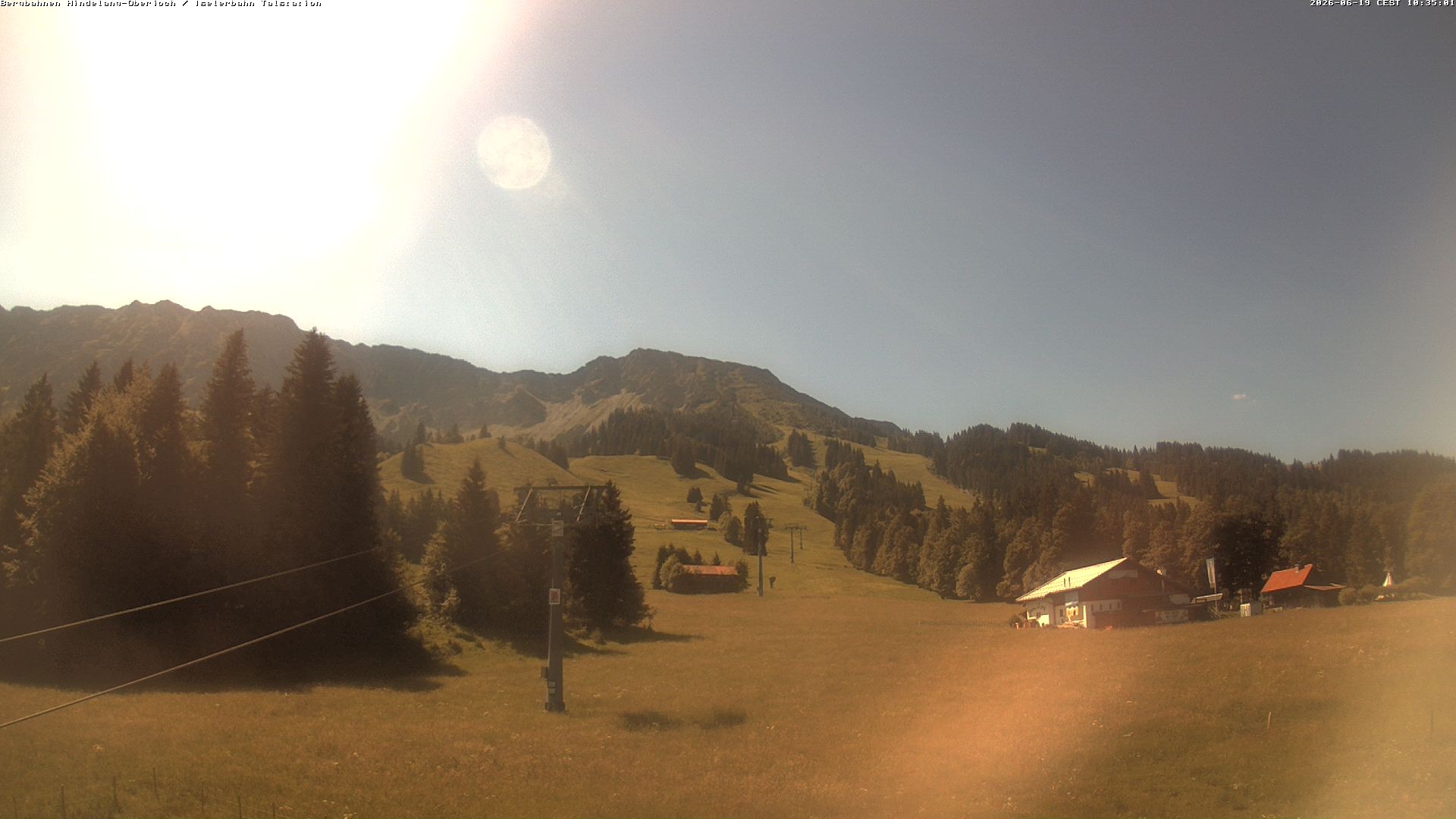 Archiv Foto Webcam Oberjoch - Blick zum Iseler