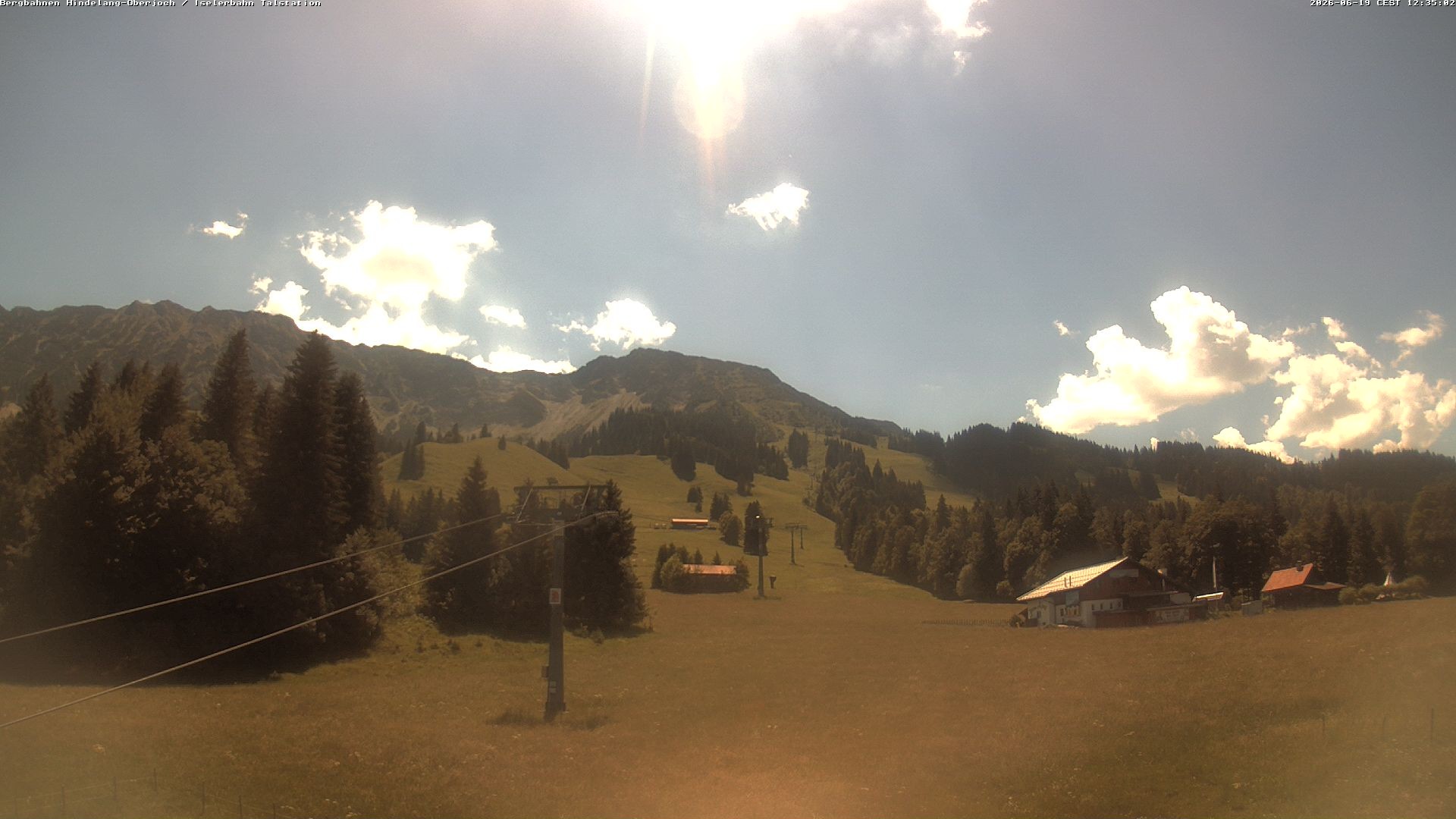 Archiv Foto Webcam Oberjoch - Blick zum Iseler
