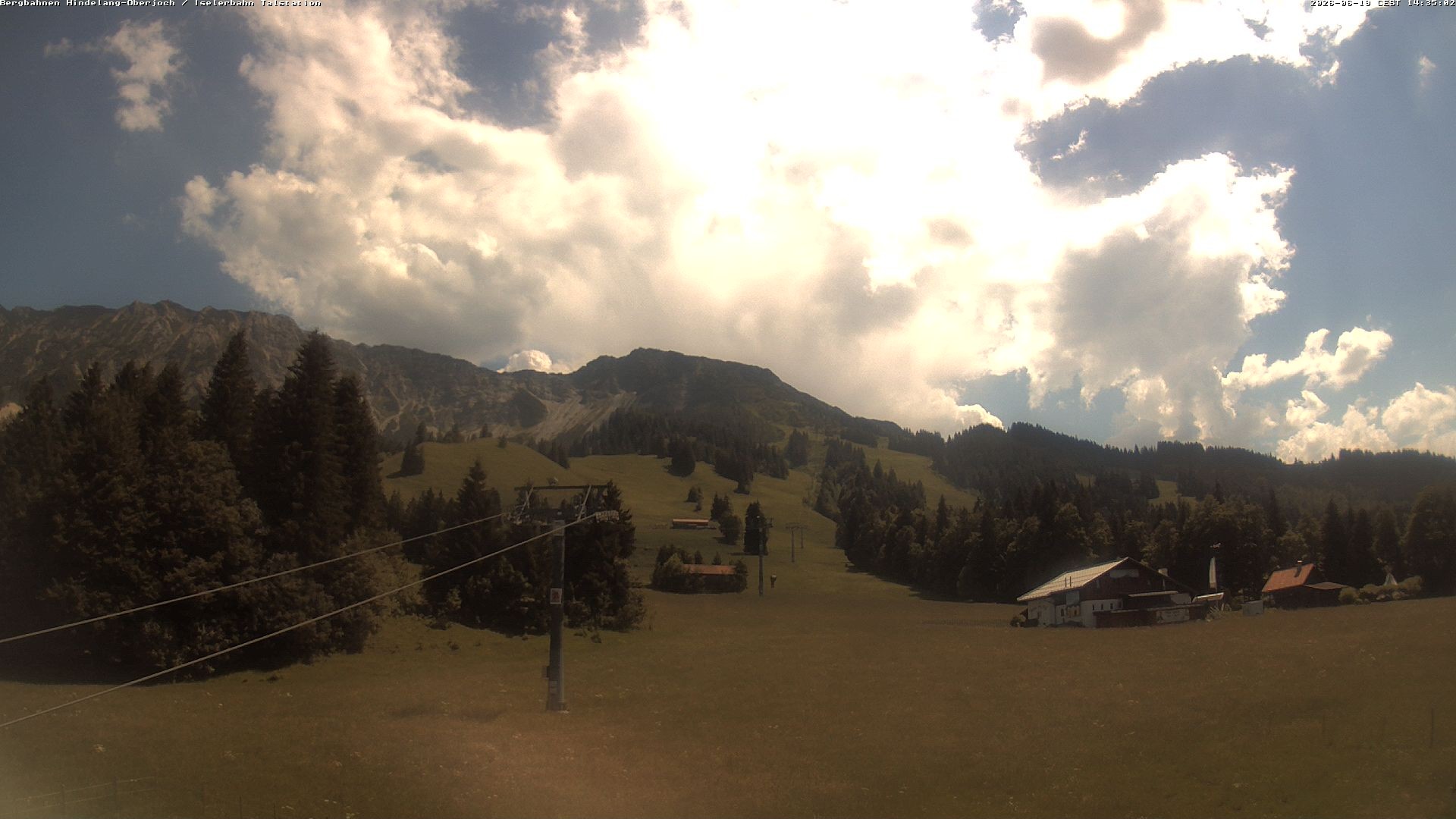 Archiv Foto Webcam Oberjoch - Blick zum Iseler