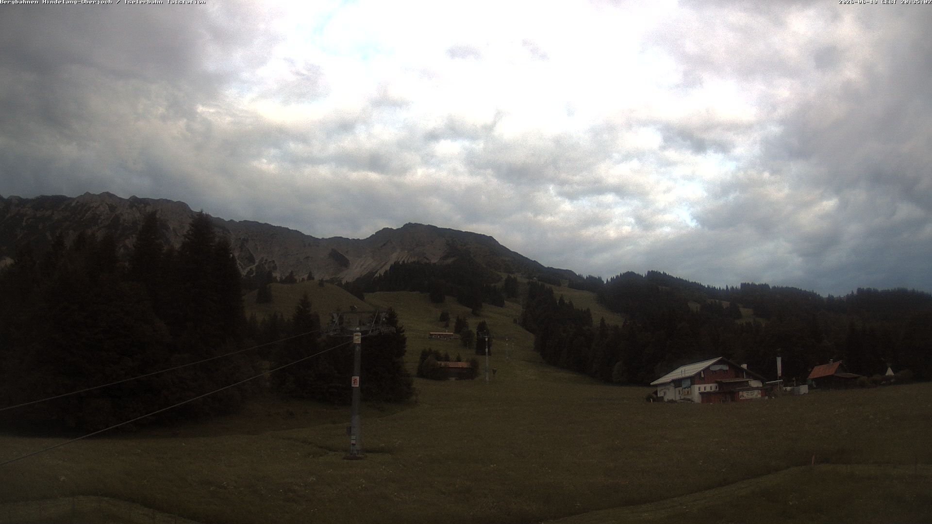 Archiv Foto Webcam Oberjoch - Blick zum Iseler