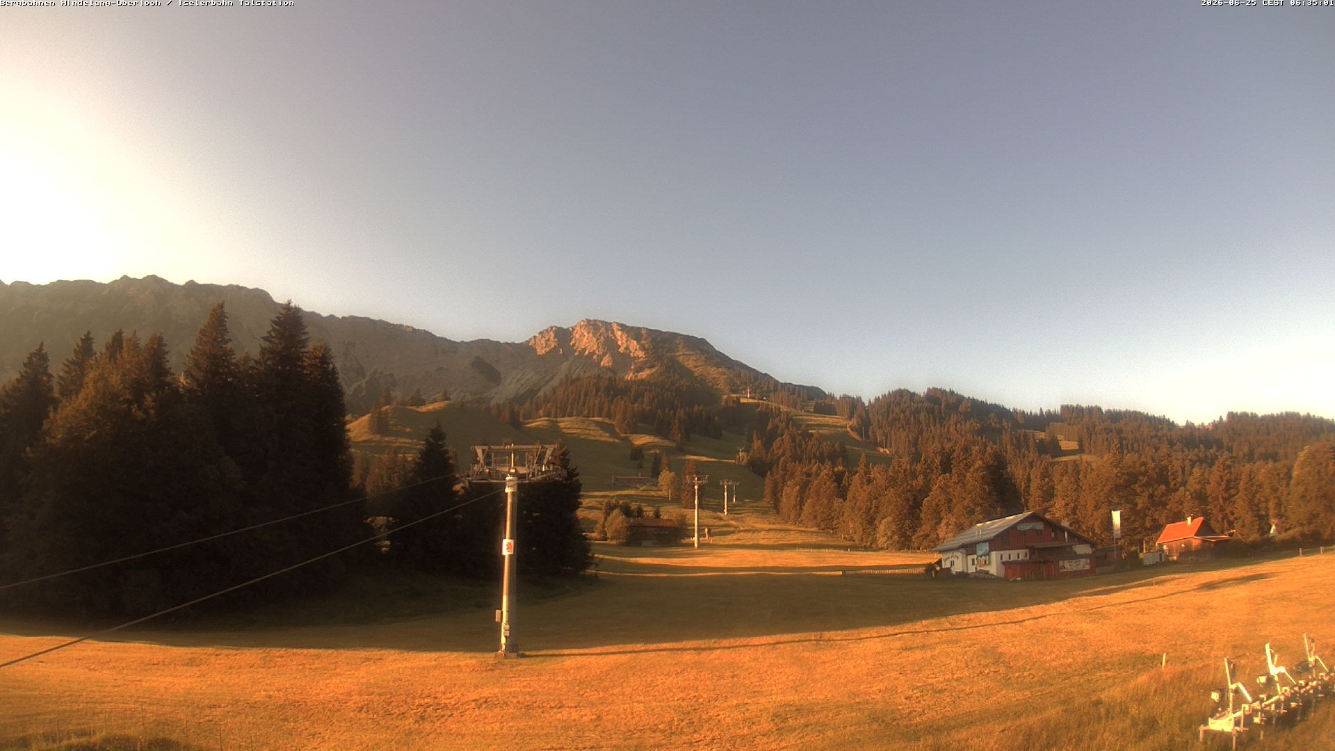Archiv Foto Webcam Oberjoch - Blick zum Iseler