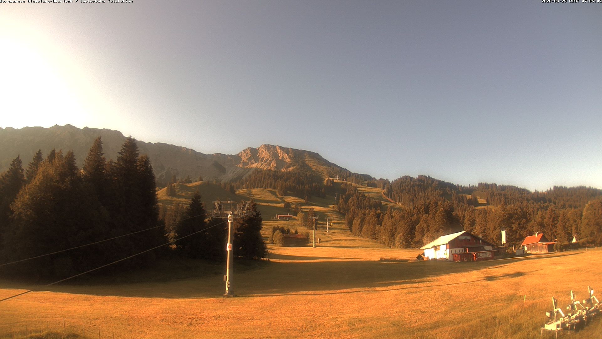 Archiv Foto Webcam Oberjoch - Blick zum Iseler