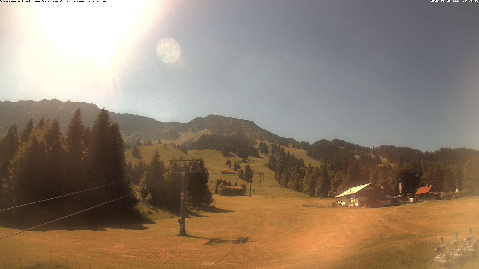 Archiv Foto Webcam Oberjoch - Blick zum Iseler