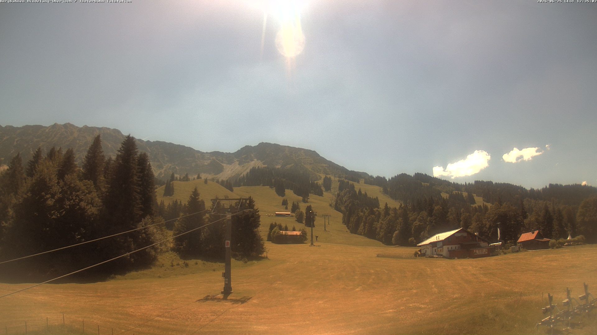 Archiv Foto Webcam Oberjoch - Blick zum Iseler