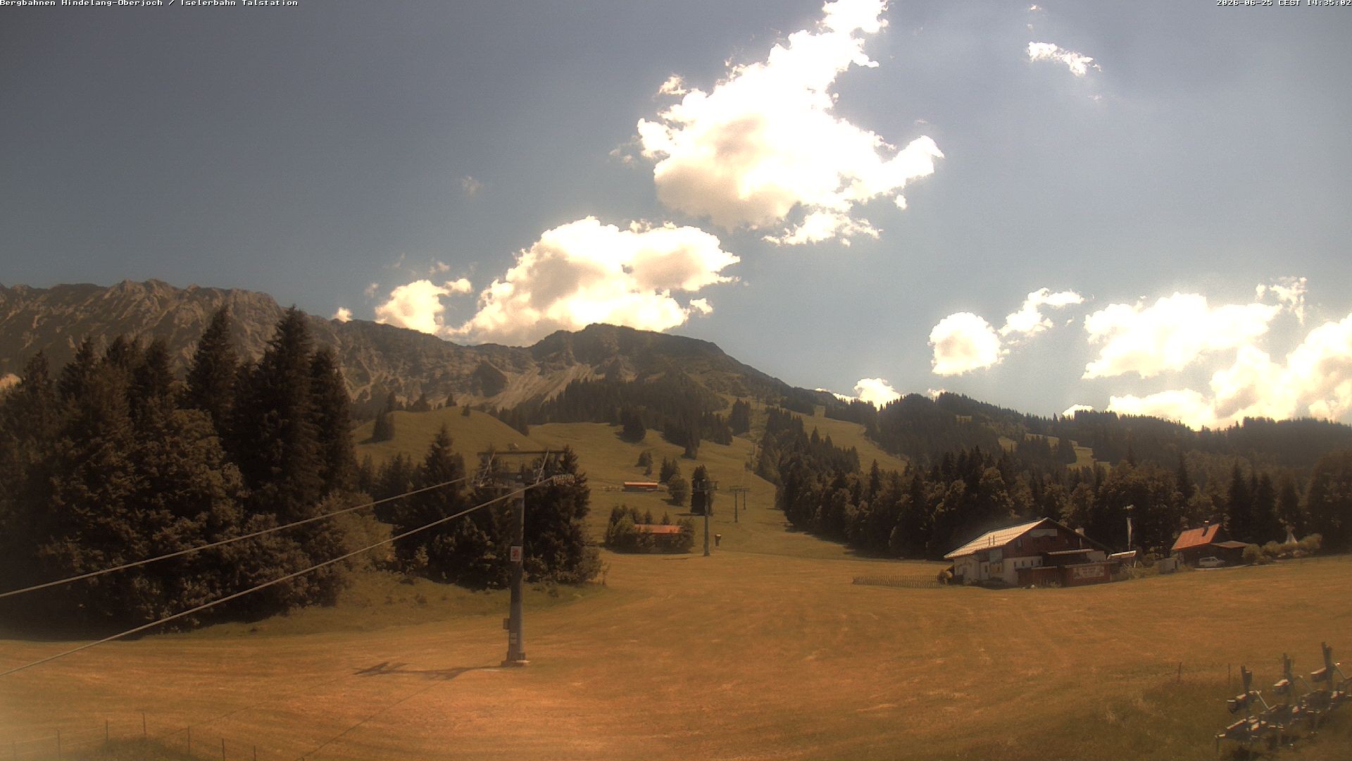 Archiv Foto Webcam Oberjoch - Blick zum Iseler
