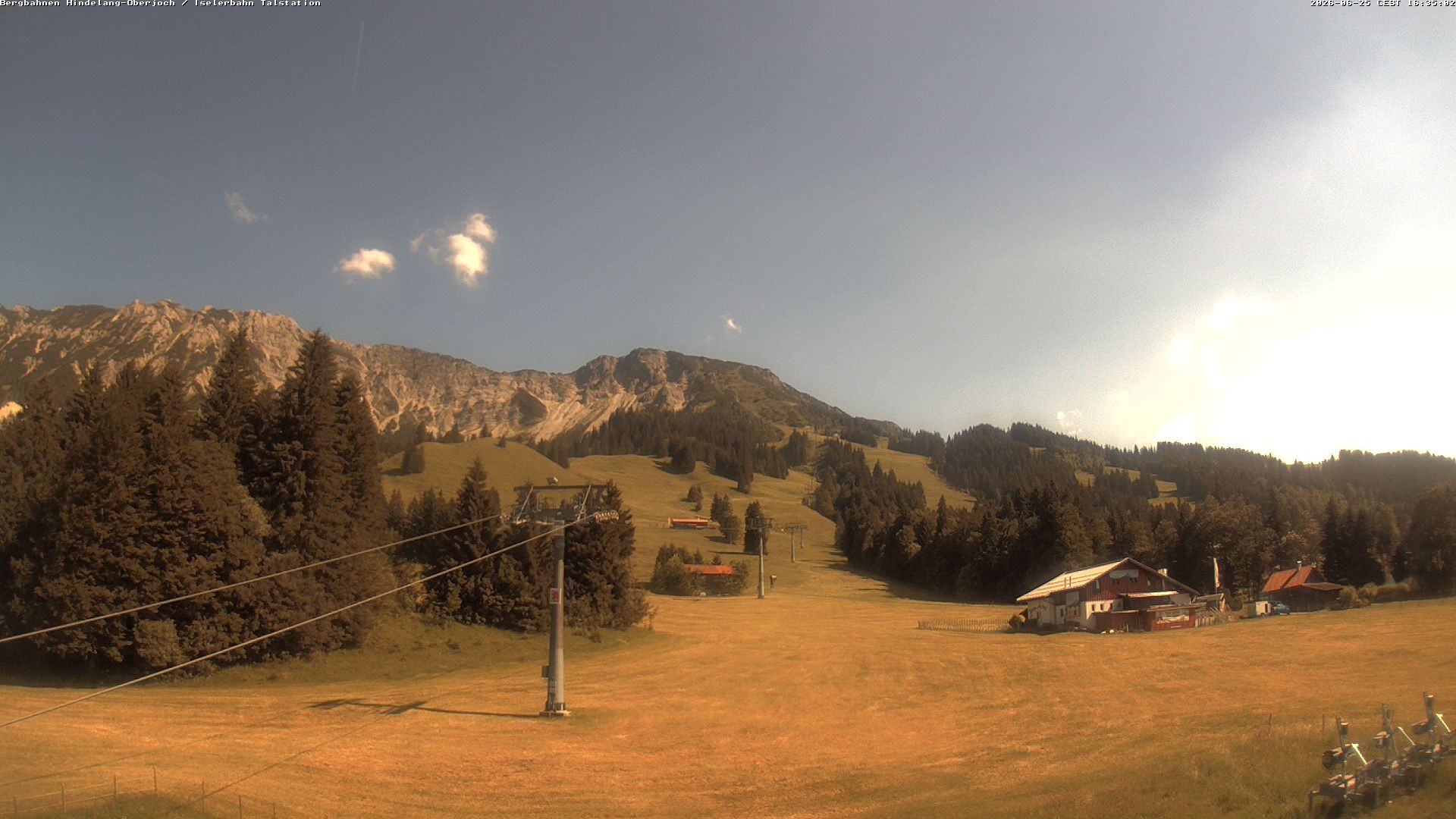 Archiv Foto Webcam Oberjoch - Blick zum Iseler