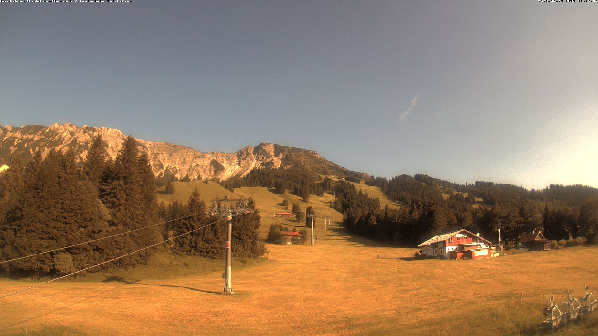 Archiv Foto Webcam Oberjoch - Blick zum Iseler