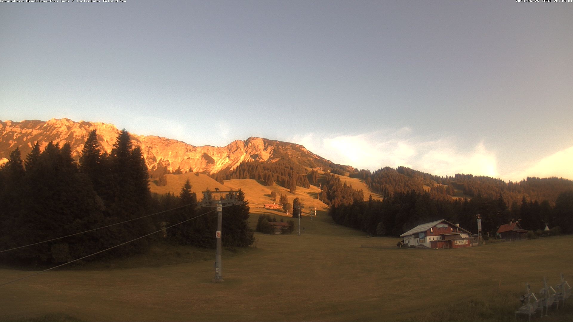 Archiv Foto Webcam Oberjoch - Blick zum Iseler