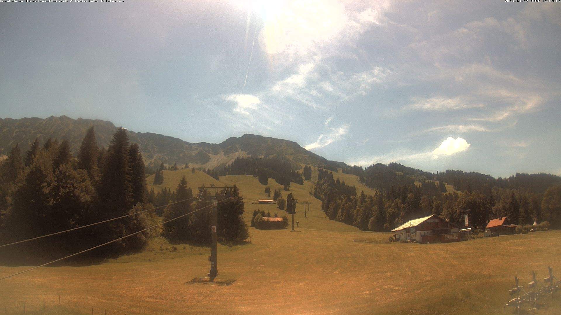 Archiv Foto Webcam Oberjoch - Blick zum Iseler