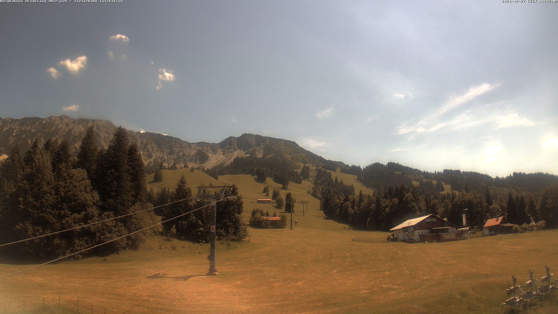 Archiv Foto Webcam Oberjoch - Blick zum Iseler