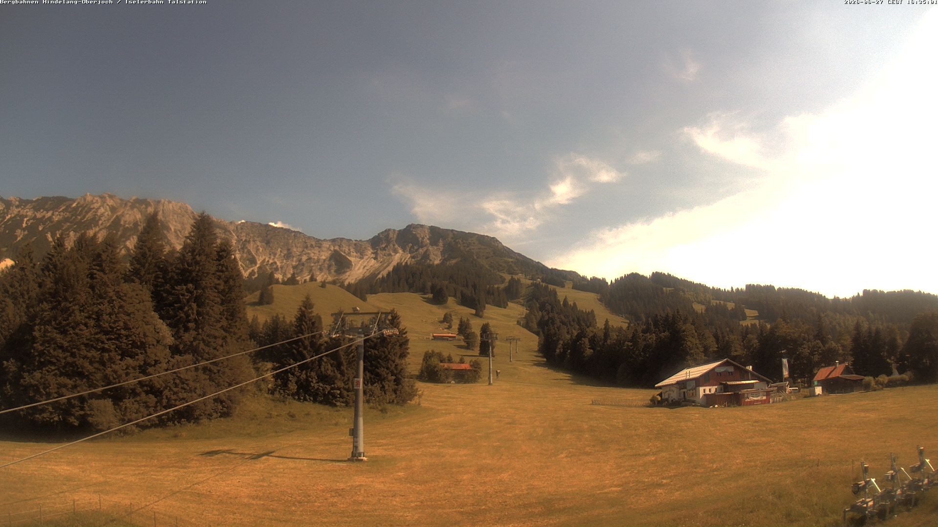 Archiv Foto Webcam Oberjoch - Blick zum Iseler