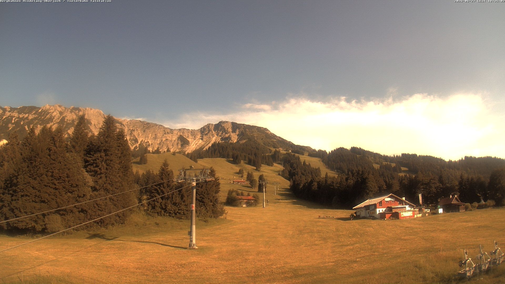 Archiv Foto Webcam Oberjoch - Blick zum Iseler