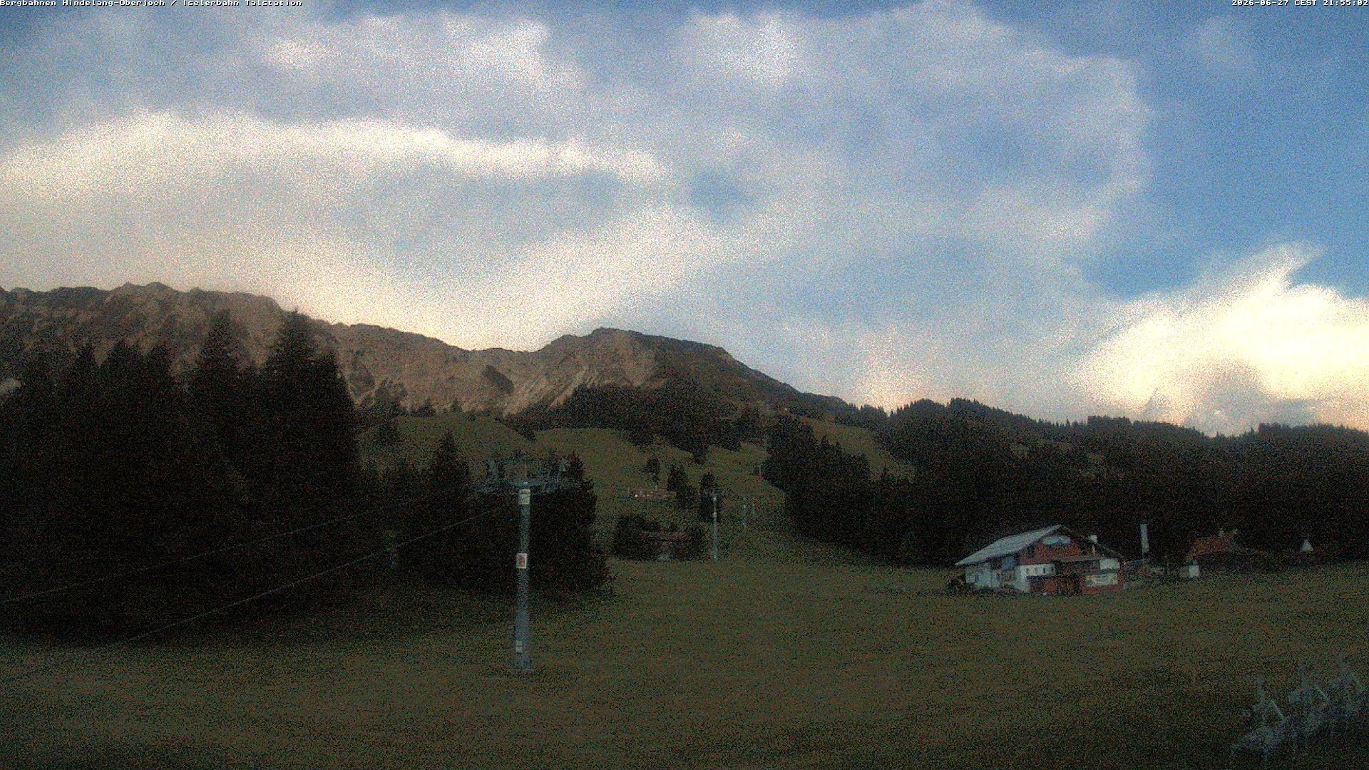 Archiv Foto Webcam Oberjoch - Blick zum Iseler