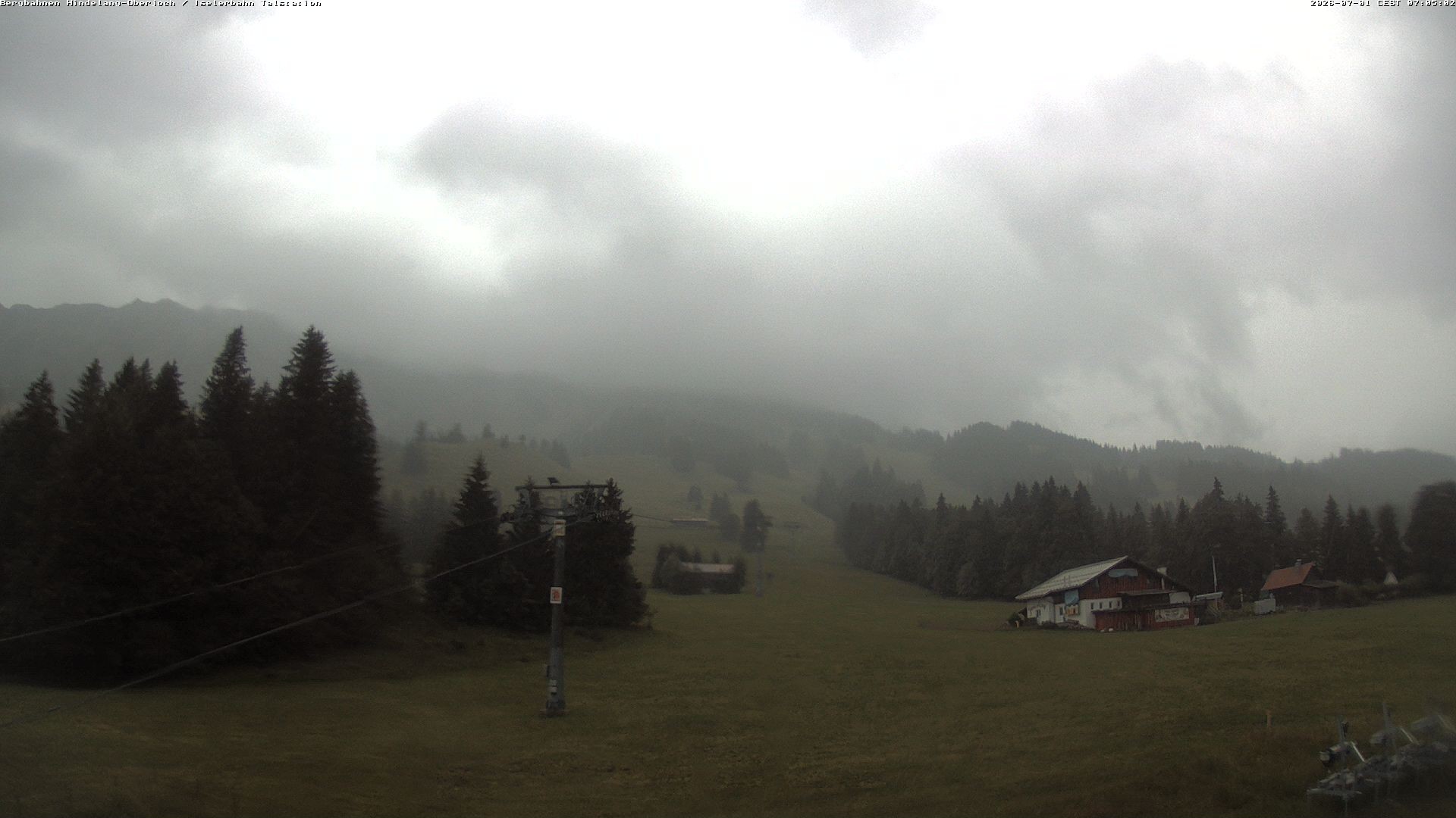 Archiv Foto Webcam Oberjoch - Blick zum Iseler