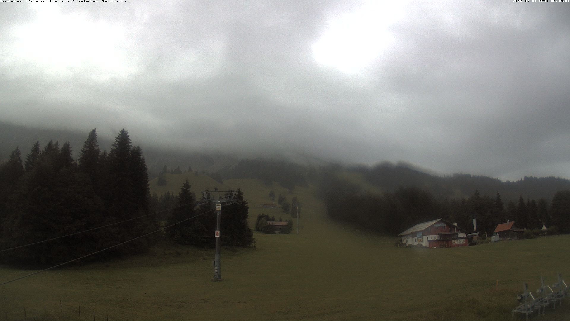 Archiv Foto Webcam Oberjoch - Blick zum Iseler