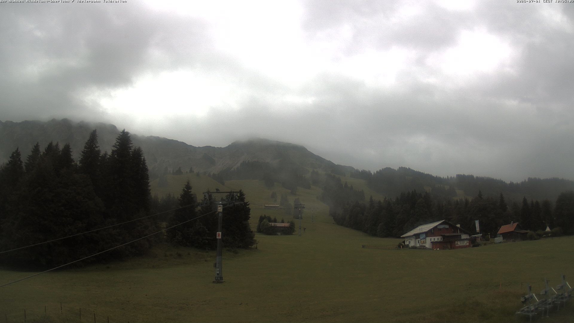 Archiv Foto Webcam Oberjoch - Blick zum Iseler