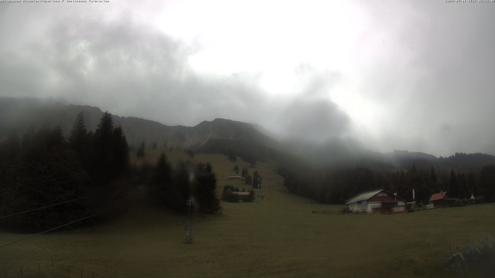 Archiv Foto Webcam Oberjoch - Blick zum Iseler