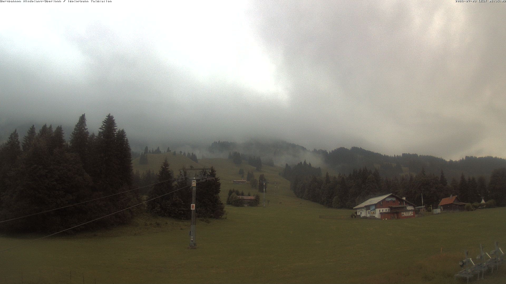 Archiv Foto Webcam Oberjoch - Blick zum Iseler