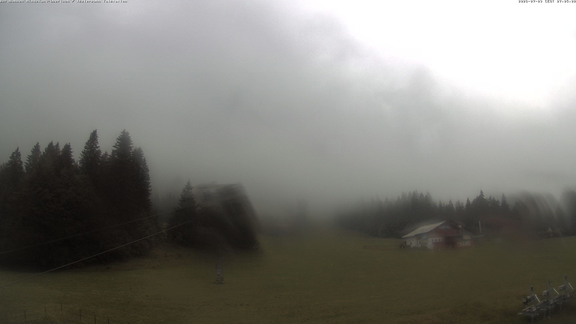 Archiv Foto Webcam Oberjoch - Blick zum Iseler