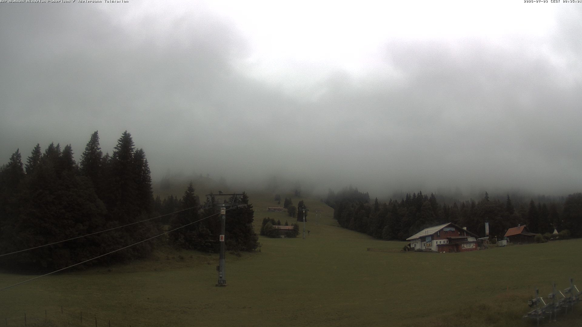 Archiv Foto Webcam Oberjoch - Blick zum Iseler