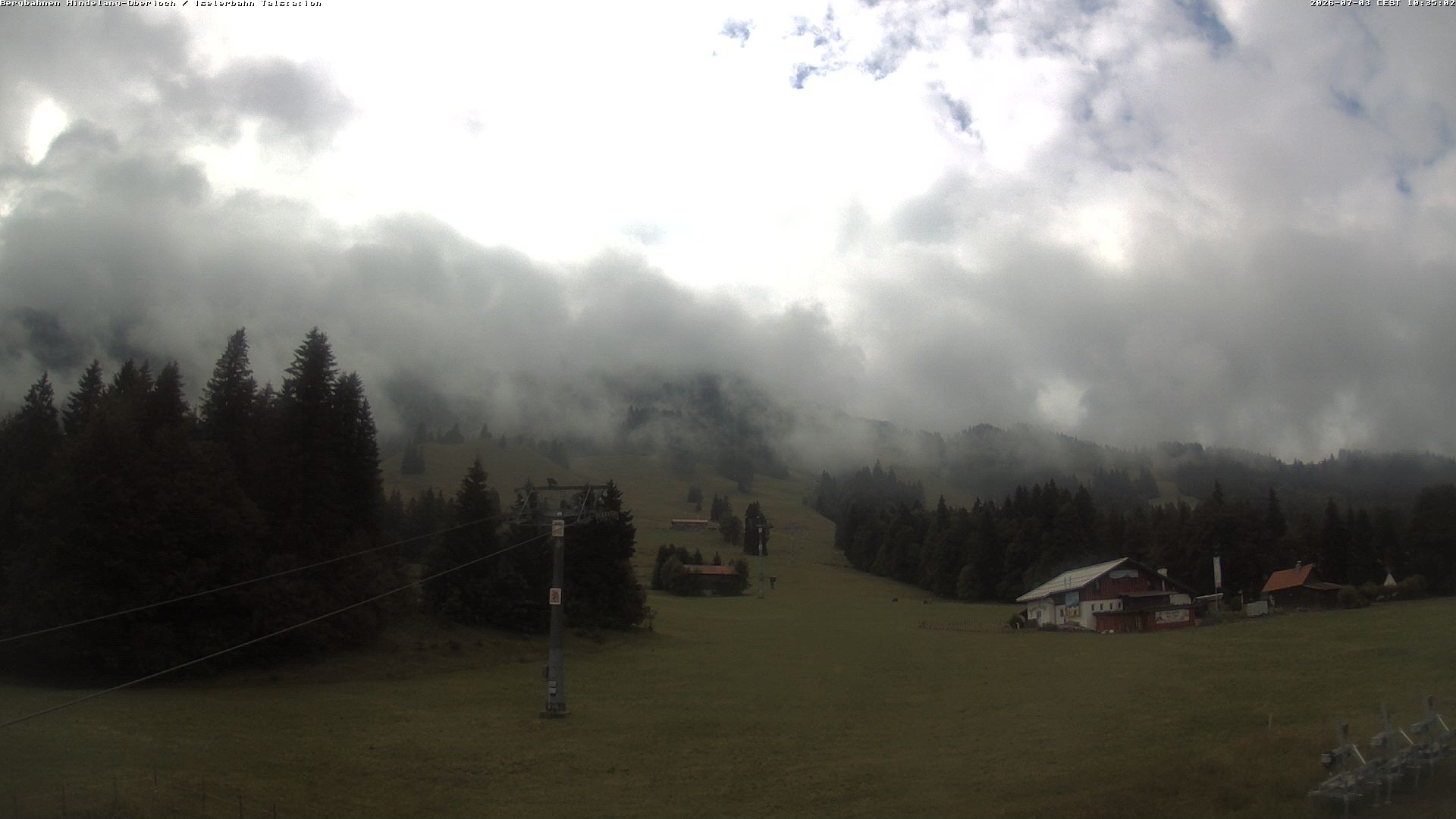 Archiv Foto Webcam Oberjoch - Blick zum Iseler