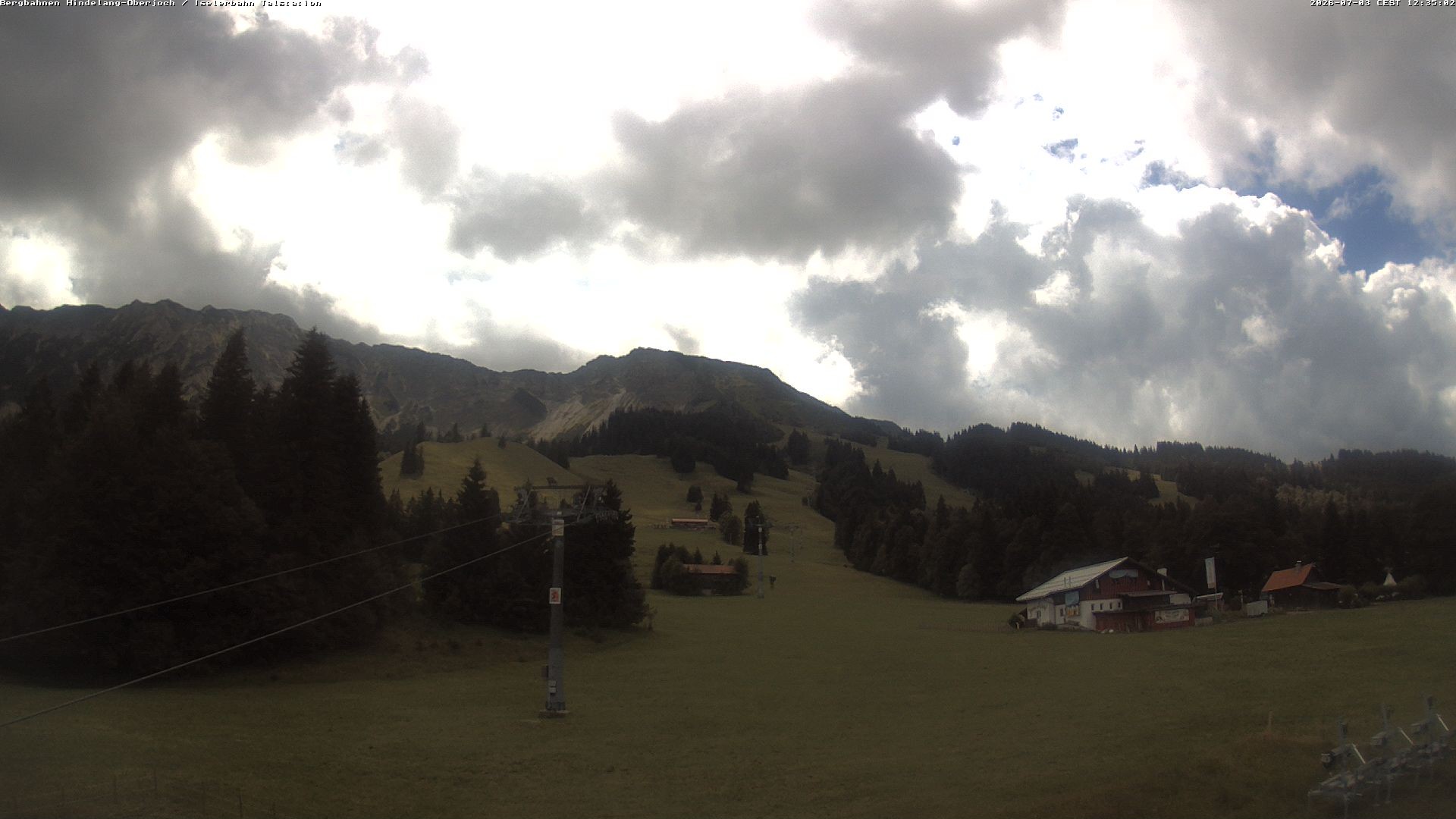 Archiv Foto Webcam Oberjoch - Blick zum Iseler