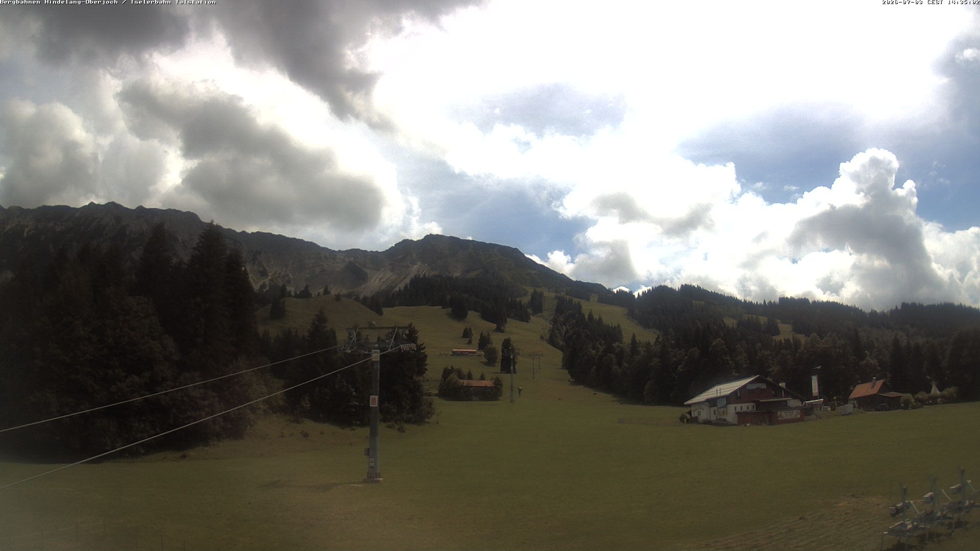 Archiv Foto Webcam Oberjoch - Blick zum Iseler