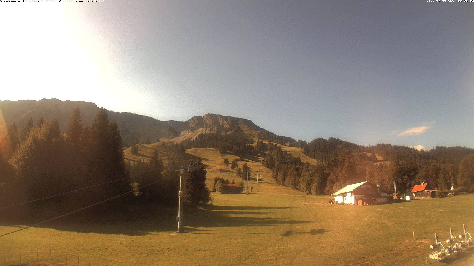 Archiv Foto Webcam Oberjoch - Blick zum Iseler