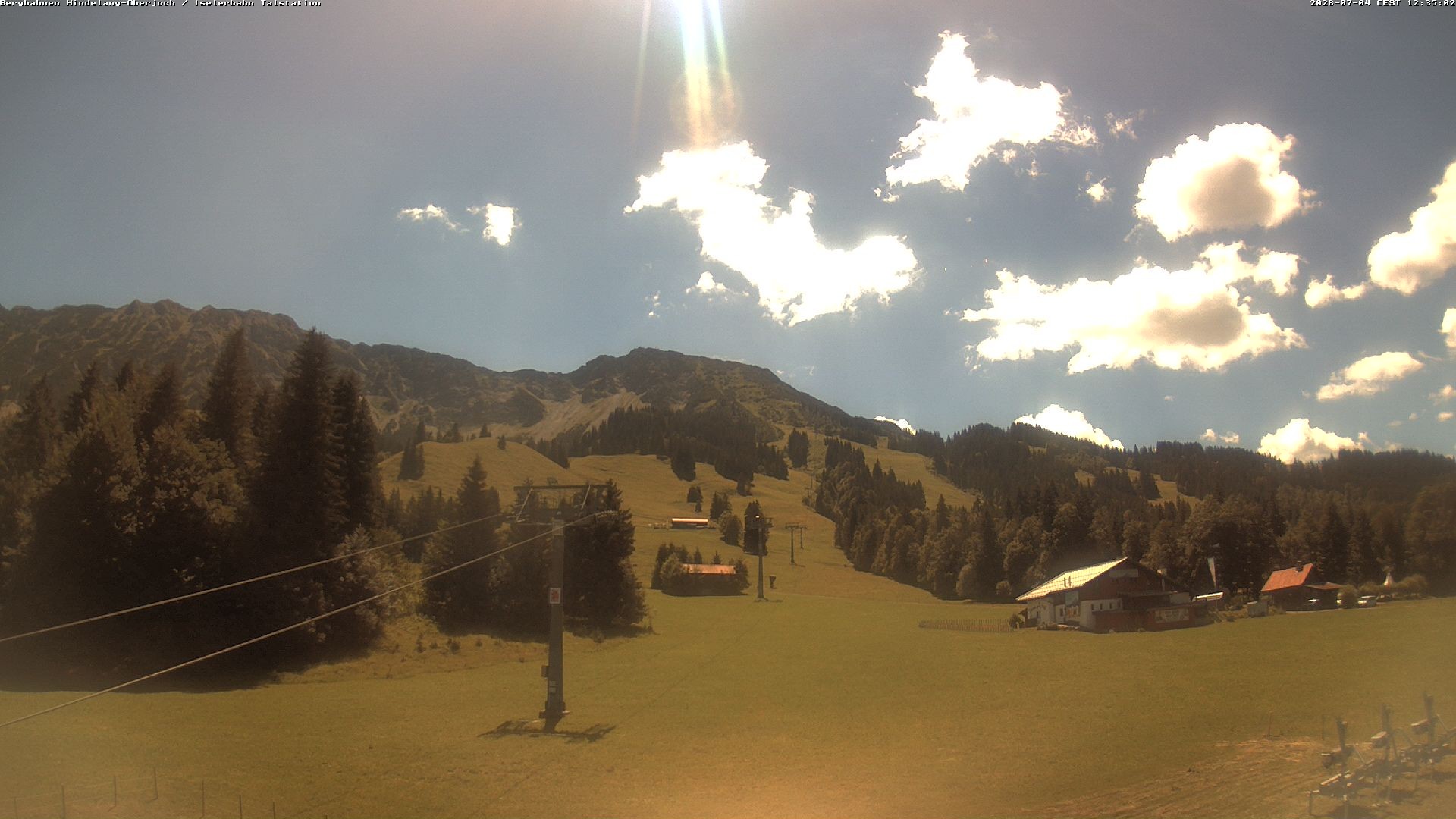 Archiv Foto Webcam Oberjoch - Blick zum Iseler