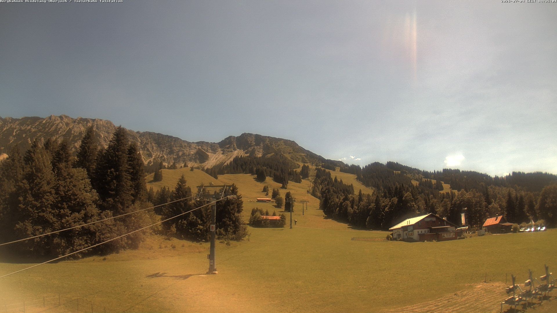 Archiv Foto Webcam Oberjoch - Blick zum Iseler
