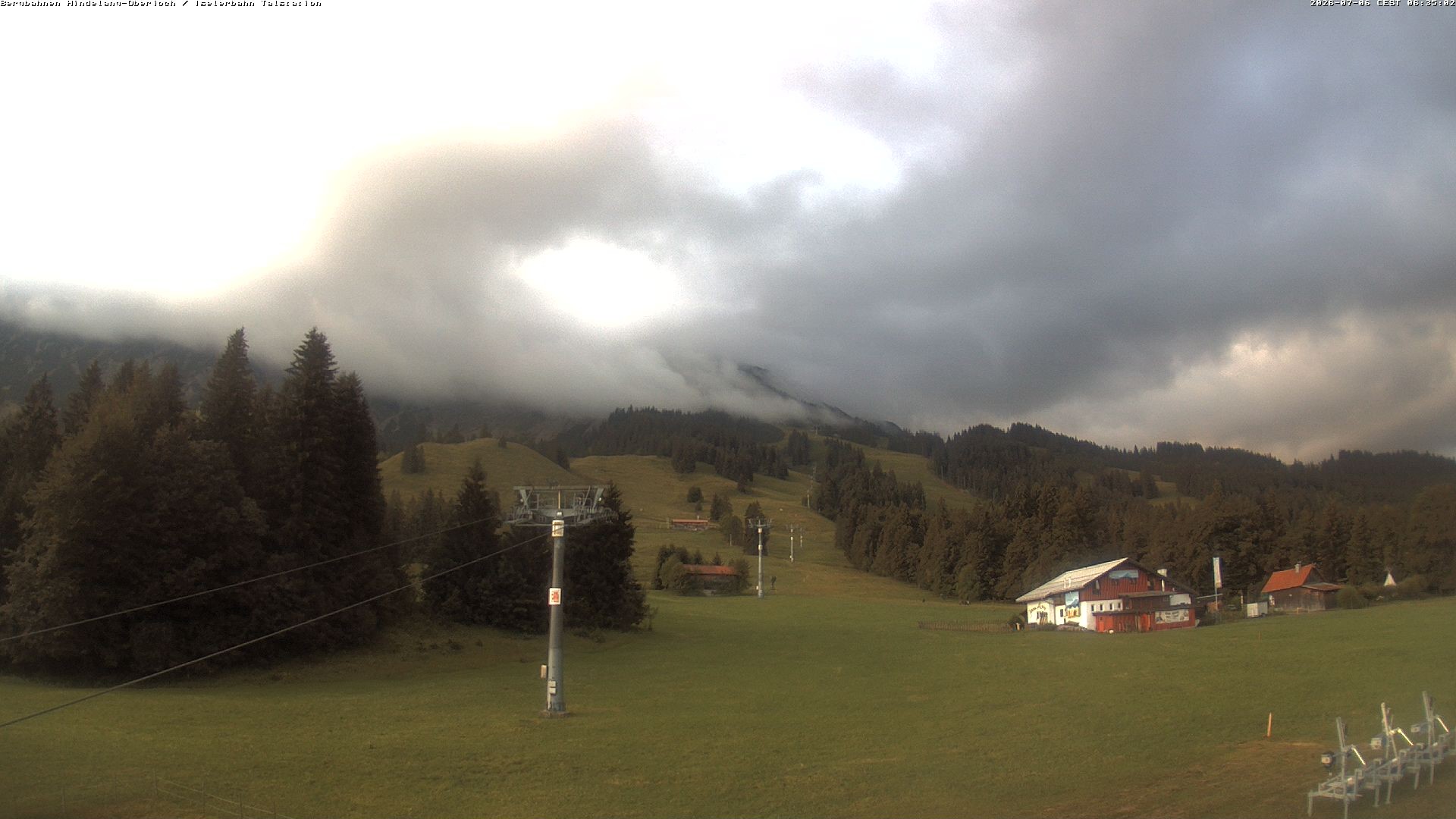 Archiv Foto Webcam Oberjoch - Blick zum Iseler