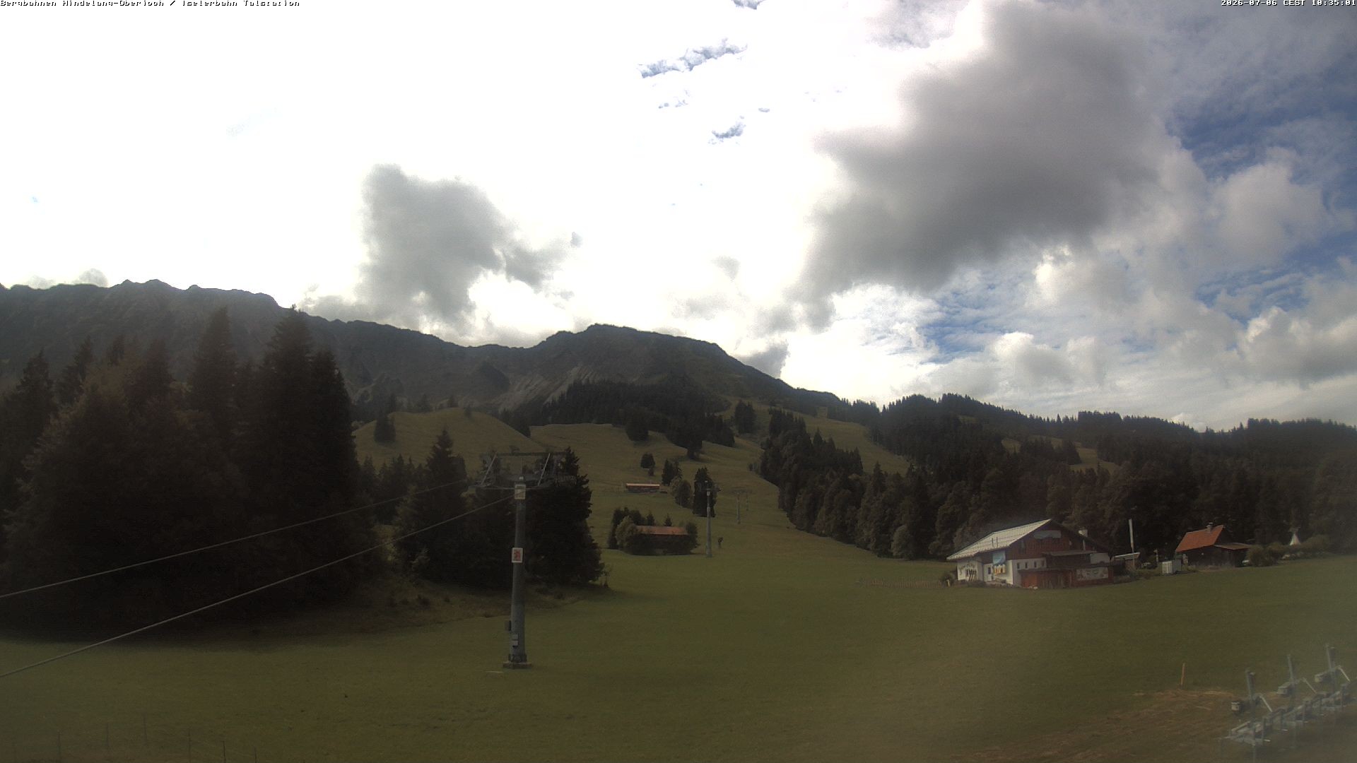 Archiv Foto Webcam Oberjoch - Blick zum Iseler