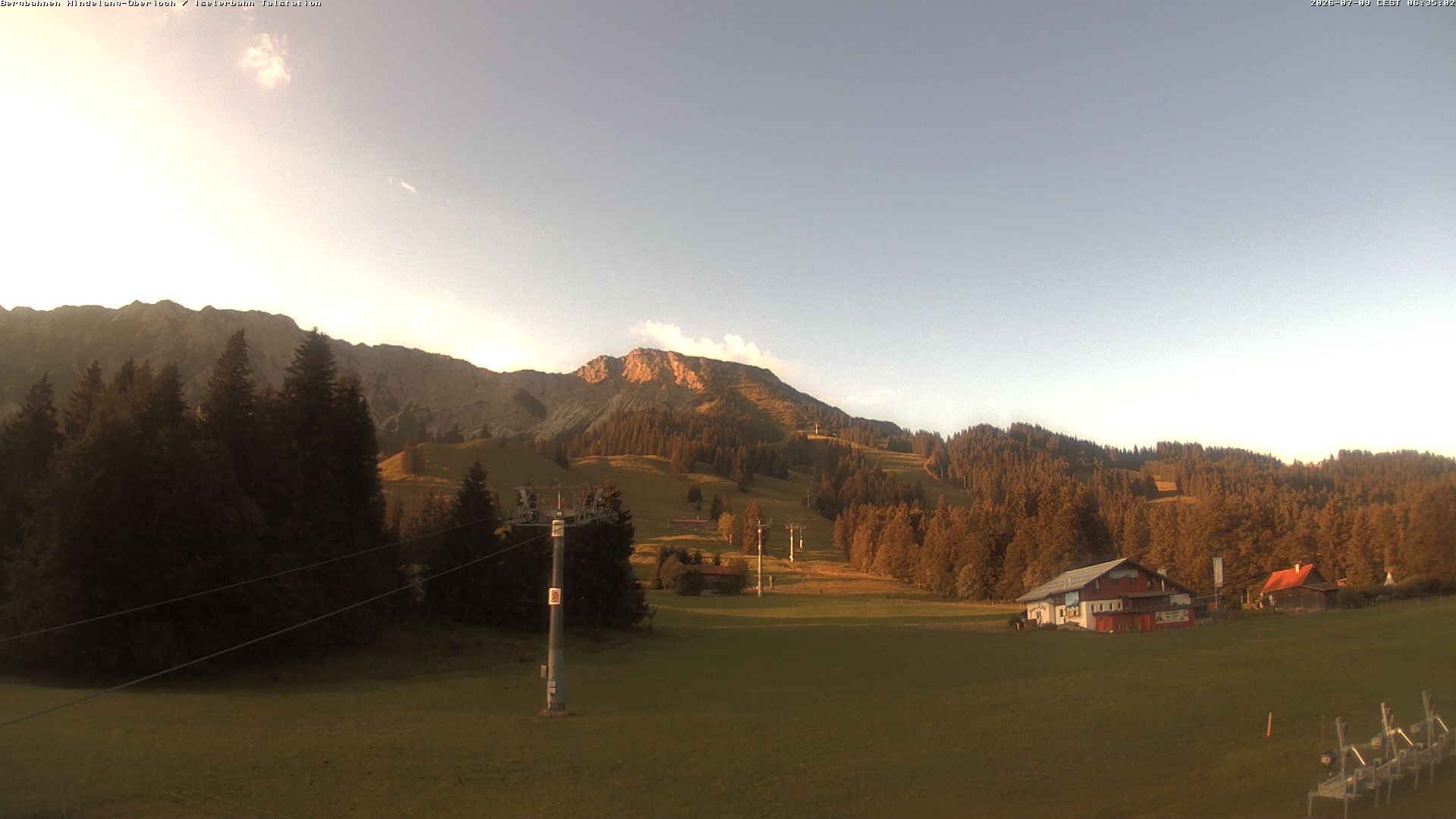 Archiv Foto Webcam Oberjoch - Blick zum Iseler