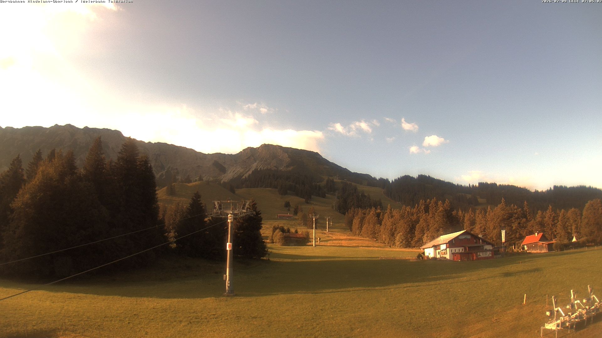 Archiv Foto Webcam Oberjoch - Blick zum Iseler