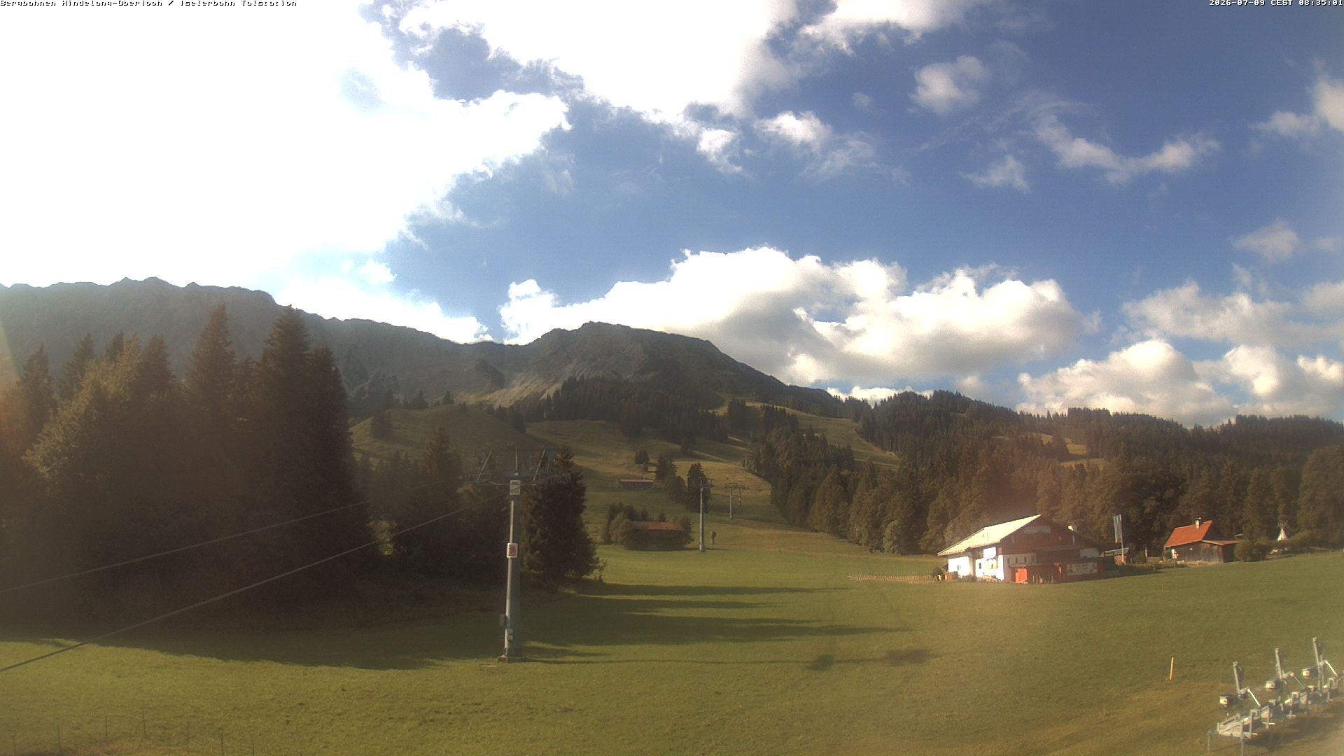 Archiv Foto Webcam Oberjoch - Blick zum Iseler