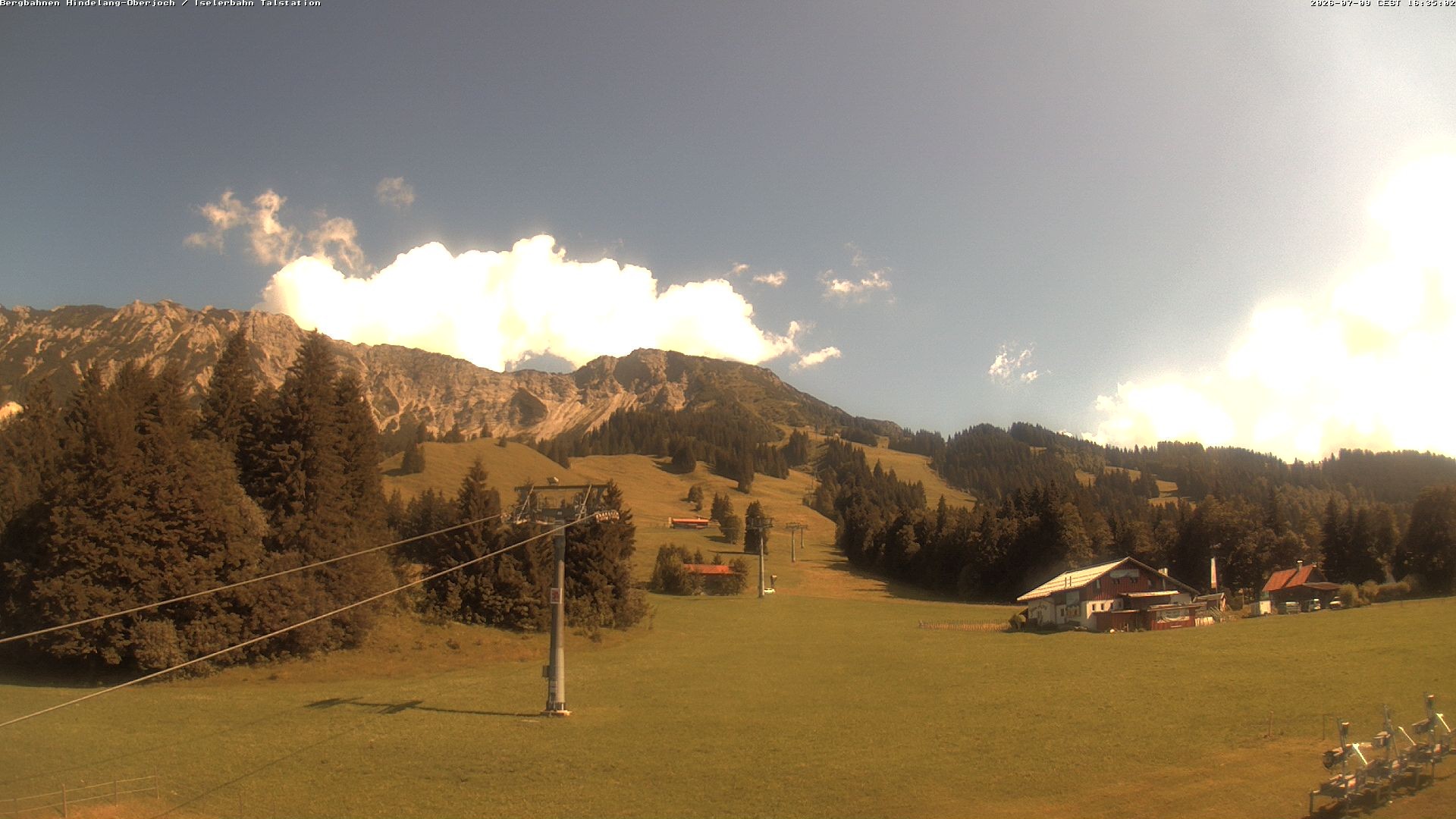 Archiv Foto Webcam Oberjoch - Blick zum Iseler