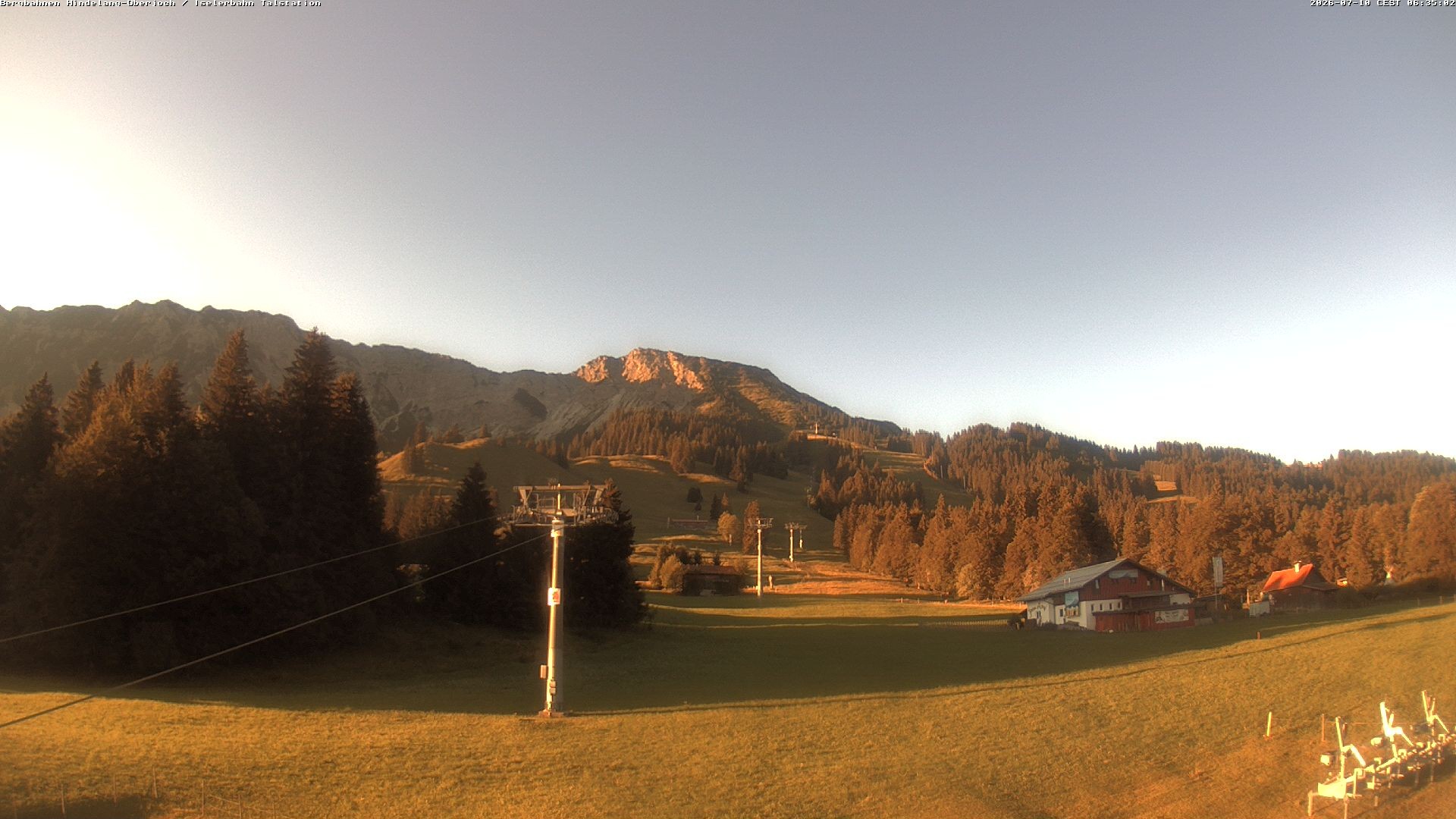 Archiv Foto Webcam Oberjoch - Blick zum Iseler