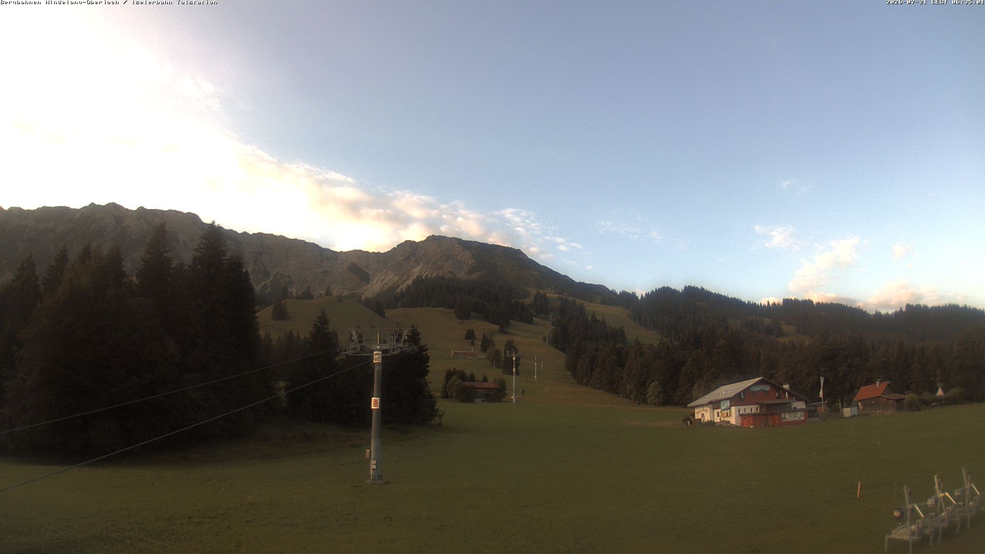 Archiv Foto Webcam Oberjoch - Blick zum Iseler